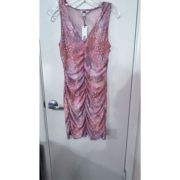 Bb Dakota by Steve Madden Keep Me Wild Bodycon Dress Multi Sz Medium NWT P1-104 - Picture 3 of 13